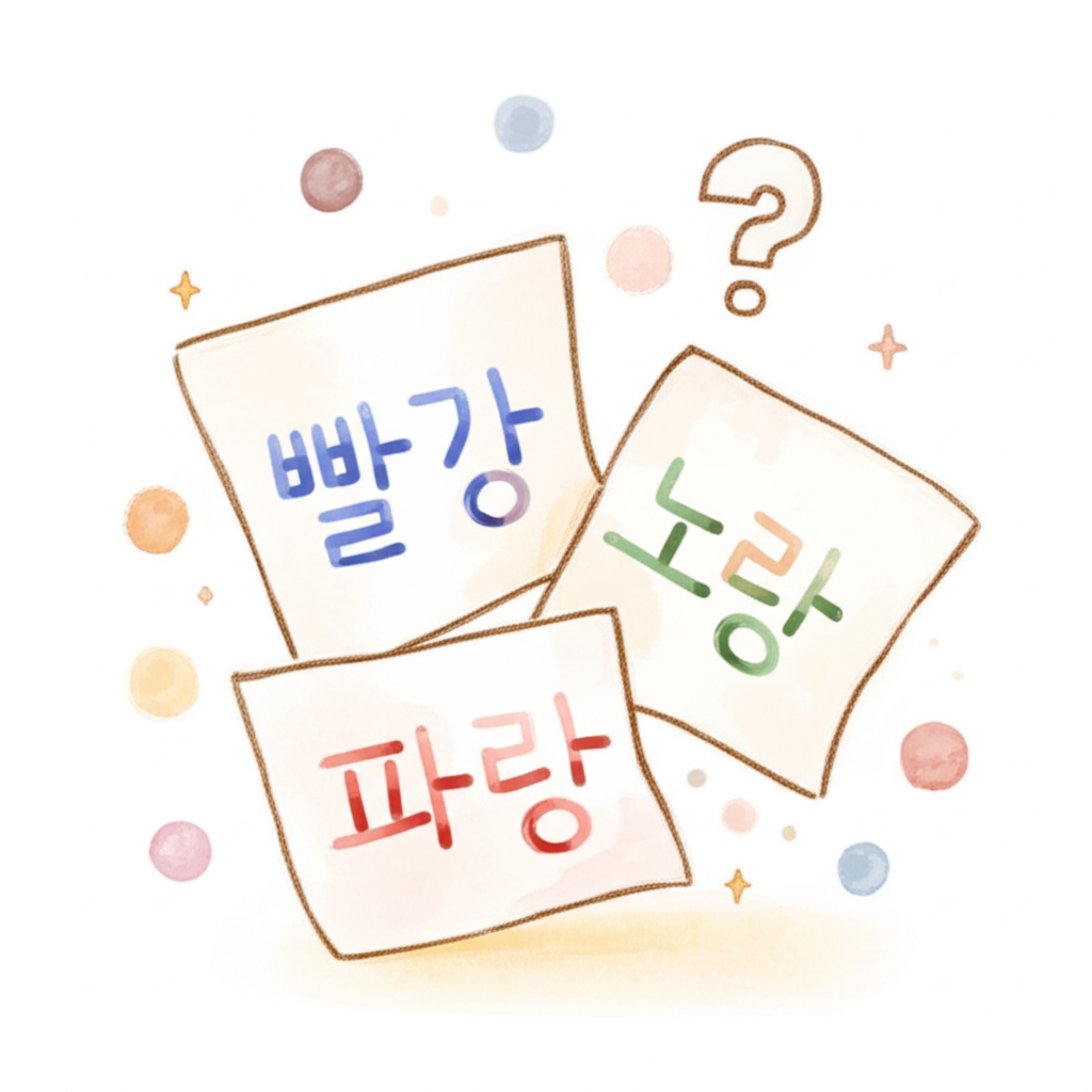 색깔을 맞춰요